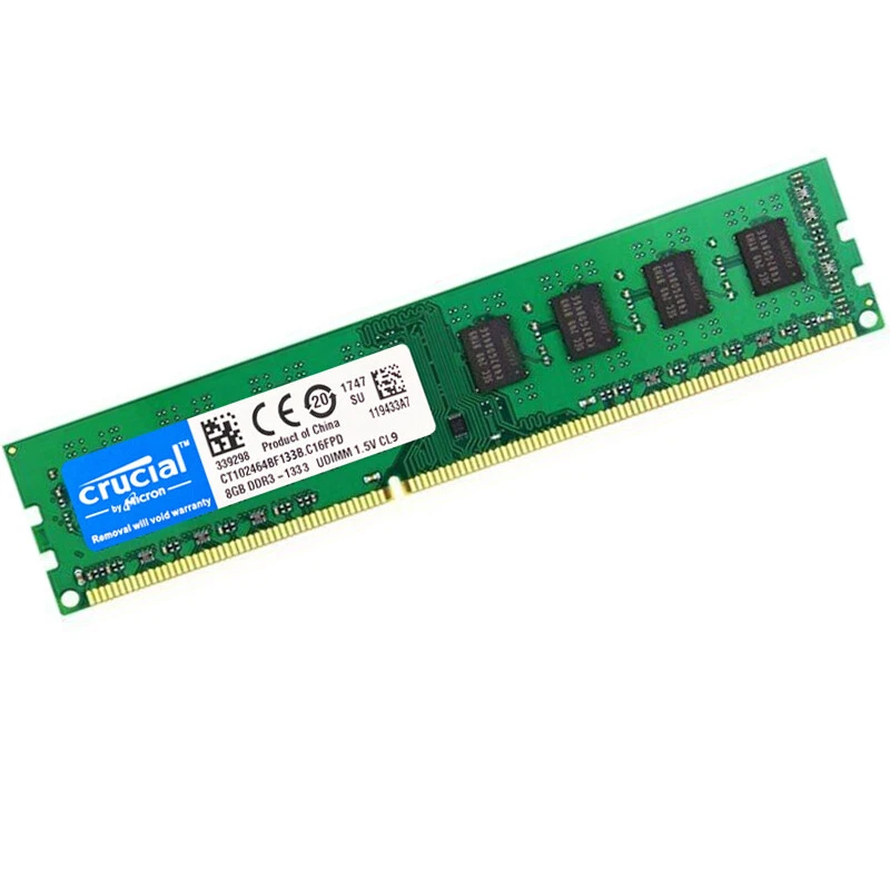CRUCIAL DDR3 8GB 1333 MHz 8GB  PC3-10600 Desktop Memory RAM 240Pin DIMM 1.5V - Image 3 of 4