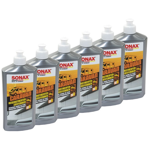 Sonax Caravan Regenstreifen Entferner 6X 500 Ml Spezialreiniger Wohnmobil Camper-image