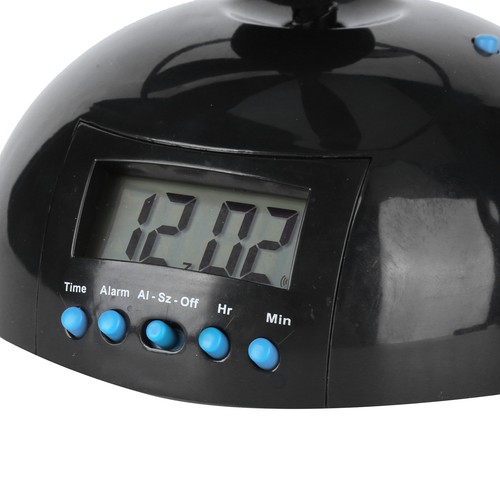 Alarm Clock Novelty Flying LCD Digital Portable Round Propeller Household - Picture 6 of 12