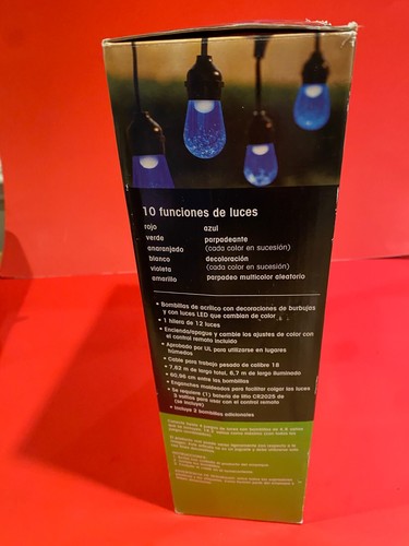 Portfolio Landscape LED Color-Changing String Lights - 12 Light Sockets - Picture 4 of 4