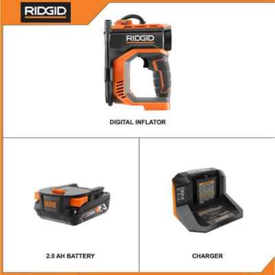 Ridgid 18v digital inflator best sale