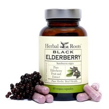Black Elderberry Capsules  Max Strength 4300mg  Made with Organic Sambucus ...