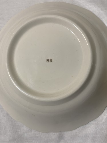 Floral Rose Design Vintage China Soup Bowls No Back Stamp only #'s 77 & 55 - Picture 5 of 11
