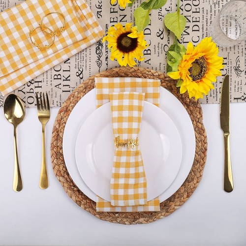 Thanksgiving Napkin Rings Set of 12 Gold Napkin Holder for Autumn Harvest Fes... - Picture 2 of 6