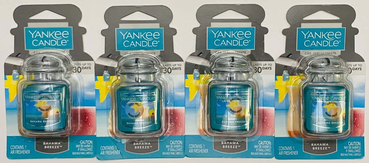 Yankee Candle BAHAMA BREEZE Car Air Freshener Scented Lasts 30