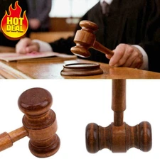 Crafted Court Hammer Gavel Handmade Wooden Auction Lawyer Hammer For Judge