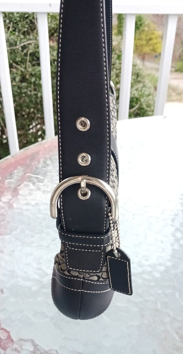 Coach 6818 SMALL Vintage Soho Black Leather and Signature C