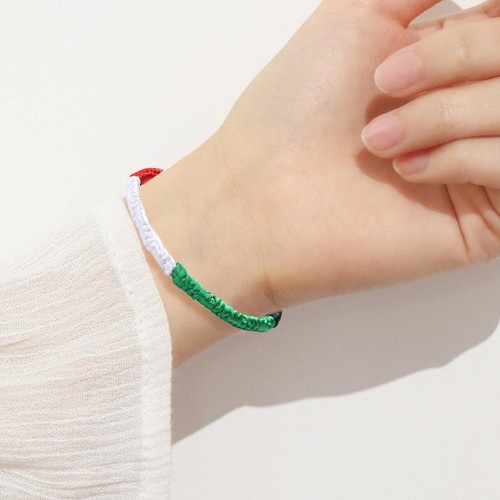 1-6PCS Gaza Free Palestinian Wristband Palestine Flag Bracelet AdjustableBra|NeW - Picture 7 of 14