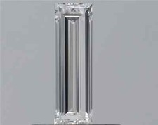 F/VVS2 Straight Baguette Cut 7 x 2 mm 100% Natural Diamond GIA CERTIFIED 0.30 Ct 3701.33 per carat