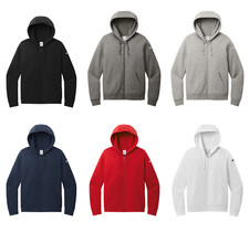 Nike Women's Club Fleece Sleeve Swoosh Full Zip Hoodie NWT