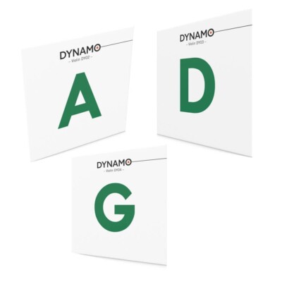 Thomastik DYNAMO 4/4 Violin A-D Alu. G-Silver Wound Strings (Without E String)