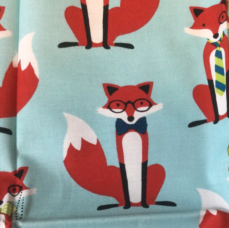 Tela Algodón Andie Hanna Robert Kaufman Fox and The Houndstooth 19 in x 43 in Foto 3 de 4