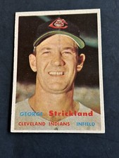 1957 Topps Baseball #263 George Strickland EX/EX+ Cleveland Indians