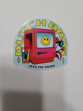Dutch Bros Coffee Sticker - Love The Grind Computer - FREE SHIPPING 