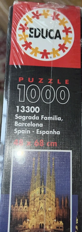 1000 pcs Jigsaw Puzzle: Sagrada Familia (EDUCA 13300) 68 x 48cm New collectible - Image 3 of 3