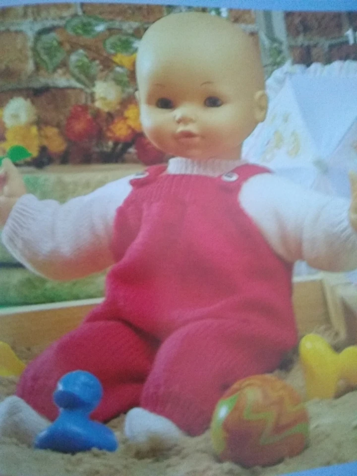 Original Knitting Pattern Book DK 4ply Wool Dolls Clothing Sindy Ken Baby Dolls - Image 4 of 4