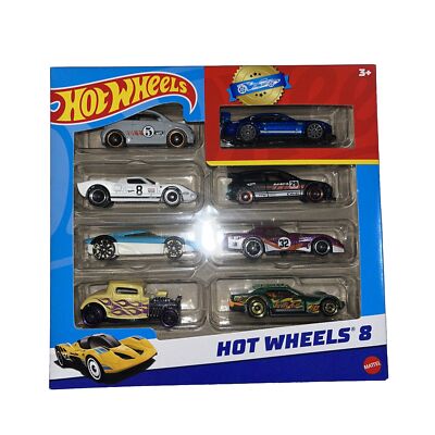 2023 Hot Wheels Assorted Car Set of 8 Gift Pack 1:64 Scale Black