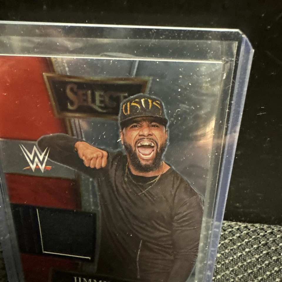 2022 WWE Select -  Selective Swatches  Jimmy Uso Patch Card - Image 2 of 4