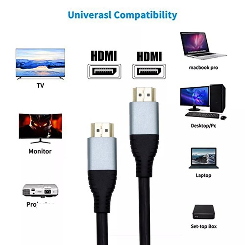 HDMI Cable 4K 2.0 Ultra HD Lead 60Hz Short Long 0.5m 1m 1.5m 6ft 2m 3m 5m 10m UK - Picture 6 of 13