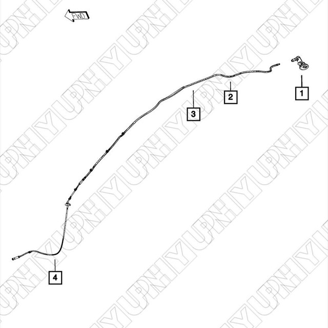 Windshield Washer Hose Replacement 68102967AA Fits For 20142018 Jeep