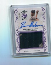2018 Leaf Perfect Game Patch Autographs Brennan Malone Auto Patch 11/25