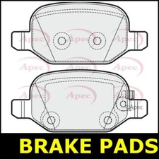 Brake Pads Rear FOR FIAT 500 105bhp 1.6 12->18 Diesel Apec