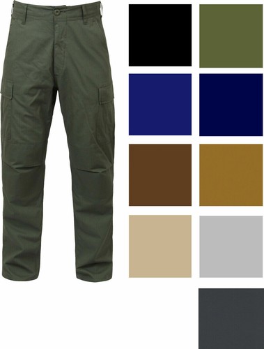 VENTA BOMBERO BDU Pantalones Colores Sólidos 6 Bolsillos Carga Ejército Sarga ROTHCO 20% DE DESCUENTO - Imagen 70 de 79