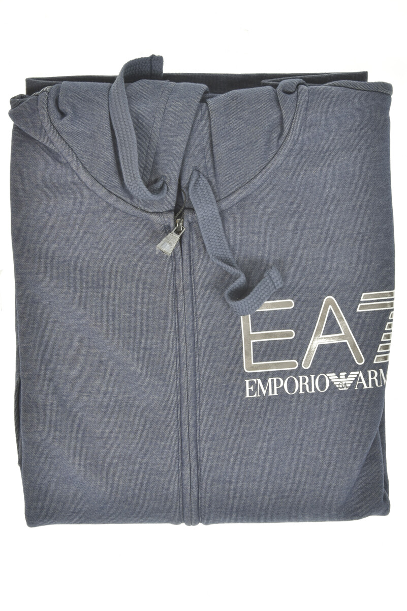パーカー・フーディ EMPORIO ARMANI EMBROIDERED SWEATSHIRT Emporio Armani Ea7 Sweatshirt Hoodie Man Black 3HPM22 PJ05Z