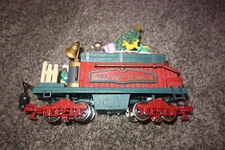 New Bright Holiday Express TREE TOP TENDER w/ METAL WHEELS train READ! 384 387 r