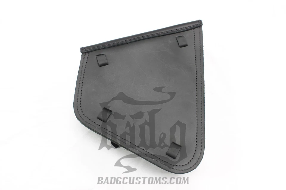 BOLSO SOLO CUERO NEGRO LADO IZQUIERDO KAWASAKI VULCAN - SHL01 BAD&G CustomS Foto 3 de 4