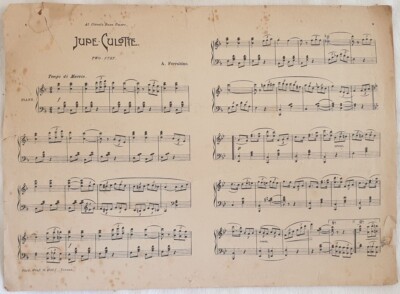 Notenständer Klavier Jupe Culotte A.Ferrabino Piano Two Step Jahre  30