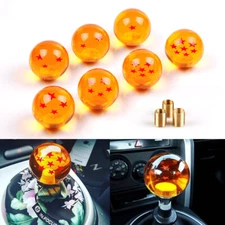 Universal Dragon Ball Z Manual Shift Knob Stars Ball Gear Shifter w/Adpaters