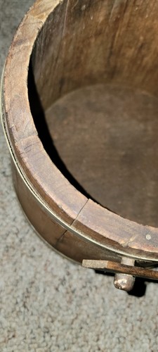 Früher antiker primitiver Zuckerkübel aus Holz aus Tanne 19. Jahrhundert - Bild 16 von 19