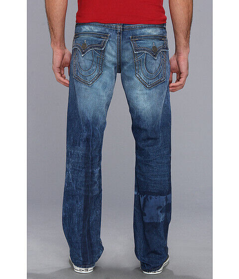 $328 NEW TRUE RELIGION JEANS Mens 32 x 34 Ricky Straight Big $328 NEW TRUE RELIGION JEANS Mens 32 x 34 Ricky Straight Big