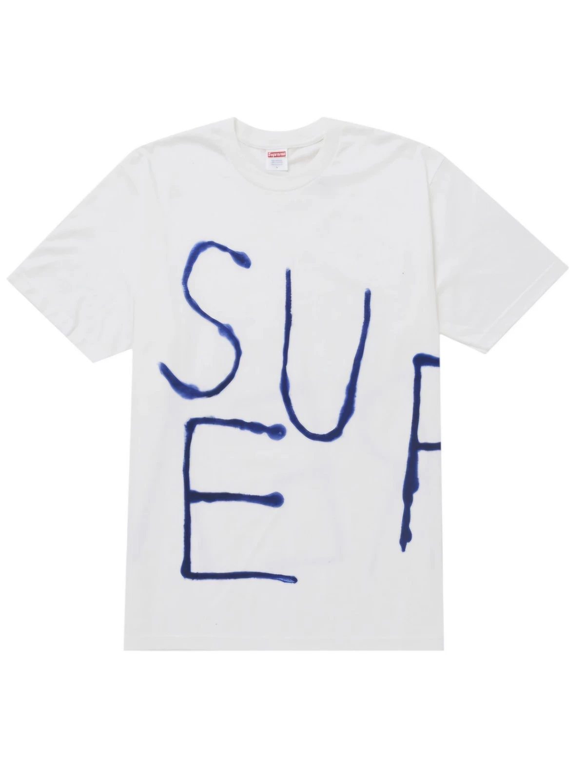 Tee shirt blanc peint suprême. Neuf. Taille XL