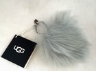 UGG Wren Fuzzy Ball Ornament Silver Grey Fur Pompom Furry — photo 1