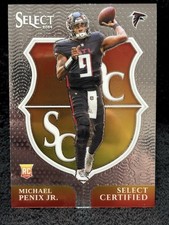 2024 Panini Select Michael Penix Jr. Select Certified #9 Atlanta Falcons (RC)