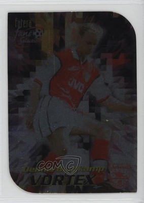 1999 Futera Fans Selection Arsenal Vortex Chrome Die-Cut Dennis Bergkamp 0cp0