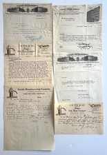 Soda Fountain Billheads Albert Pick Chicago Zenith and JB Fox