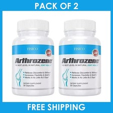 PACK OF 2 - Fisico Arthrozene Natural Joint Health Supplement 30 Capsules - NEW PACK OF 2 - Fisico Arthrozene Natural Joint Health Supplement 30 Capsules - NEW