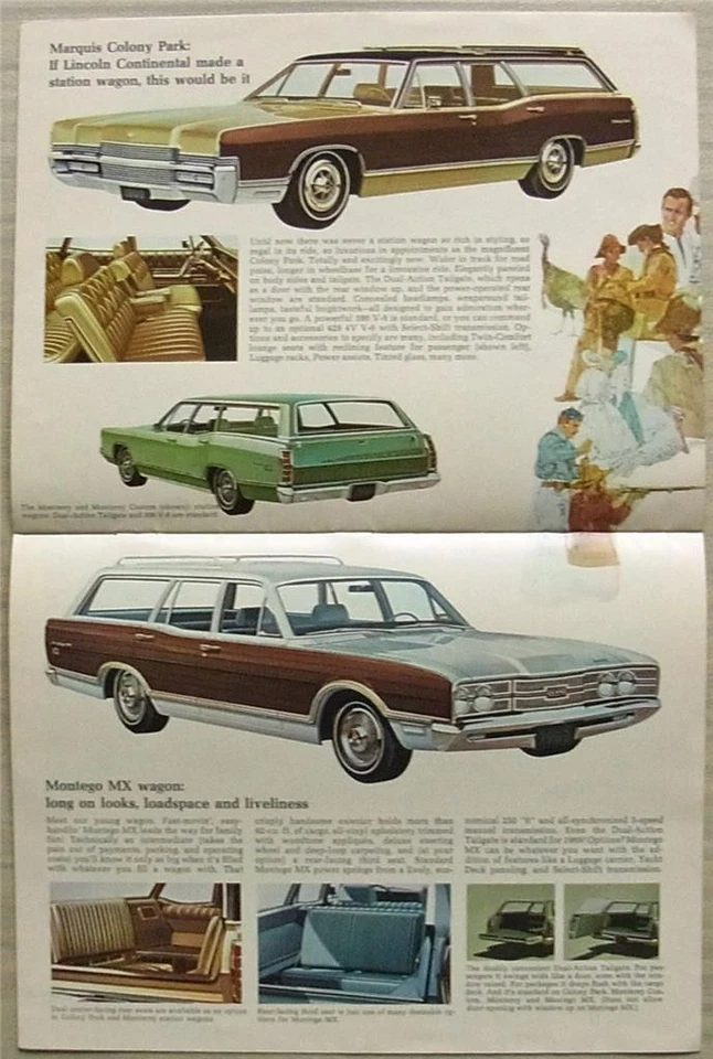 MERCURY 1969 USA Sales Brochure #M69-104 MARQUIS Marauder MONTEREY Montego + - Image 4 of 4
