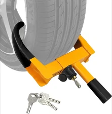 Wheel Lock Universal Trailer Wheel Lock Adjustable Security Tyre Anti-theft Lock
