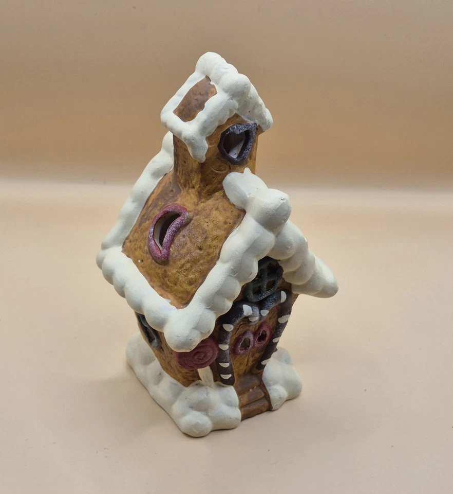 Ceramic Gingerbread House LED Tea Light Holder - Image 2 of 3