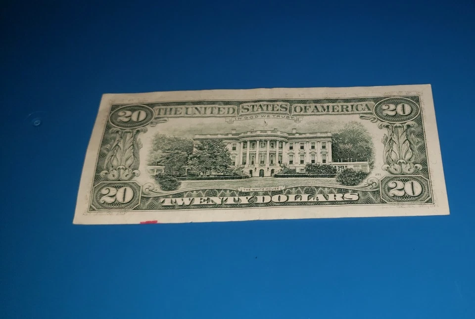 $20 Twenty Dollar Bill Federal Reserve Note 1990 New York B 26117961 N - Image 3 of 4