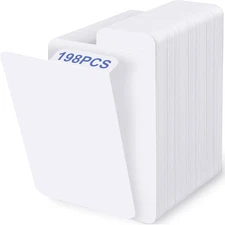 198PCS Standard Vertical Trading Card Dividers - White