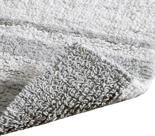 Madison Park - Spa Reversible Cotton Bath Rug - Grey - 20x30", - Picture 4 of 8