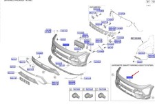 Hyundai Kona SX2 vorderer Stoßstange 86510be710 Neue Echt