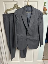 90s Jos A Bank Reserve Suit Jacket 42r Pants 36x29 Wool Italy Fab USA Barberis