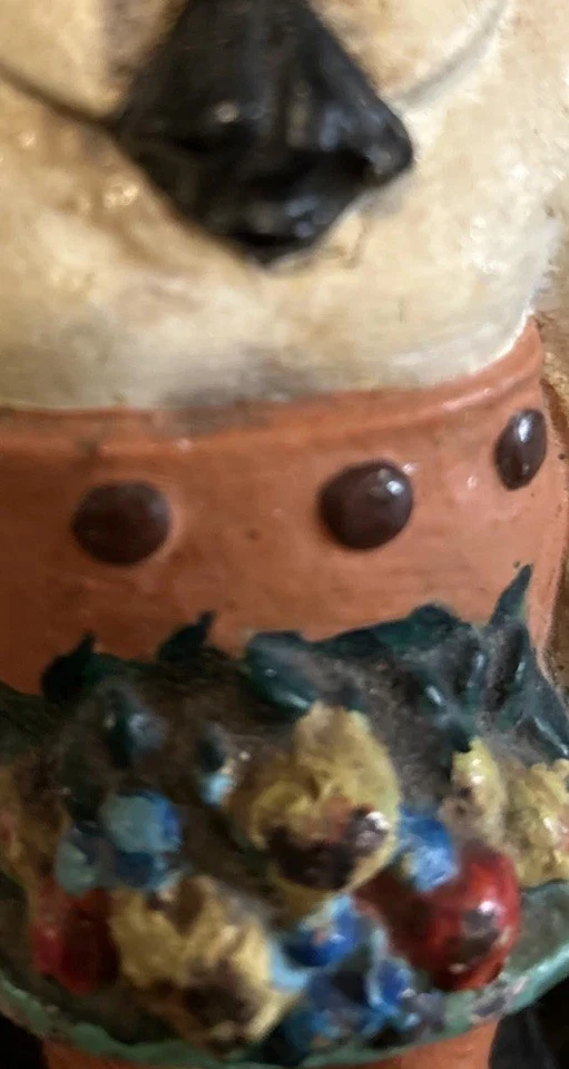 "Cesta de fruta antigua de hierro fundido para llevar niños sin marcar 9x4"" RARA" Foto 3 de 4