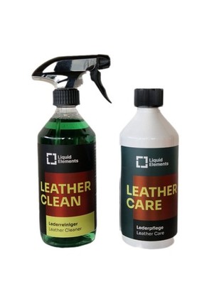 Liquid Elements Leather Clean - Lederreiniger + Leather Care - Lederpflege